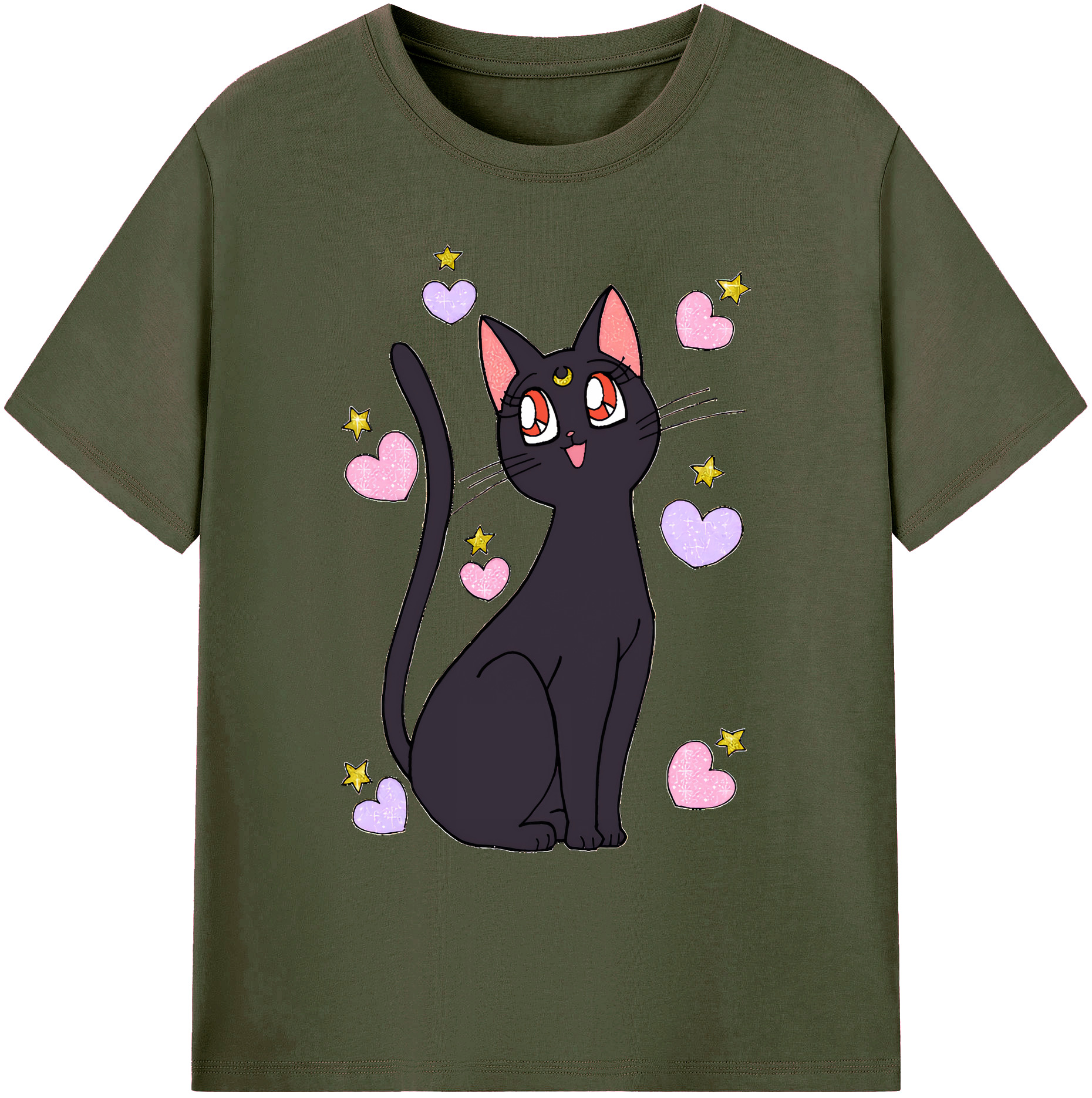 （画像用） 美少女戦士セーラームーン Sailor Moon 綿100％ メンズ半袖Tシャツ｜肌触りやわらか＆通気性